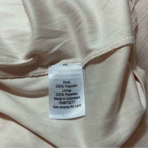 LC Lauren Conrad Women's Blouse Tunic Long Sleeve Pink/Gold Flower Print XL - Picture 3 of 4